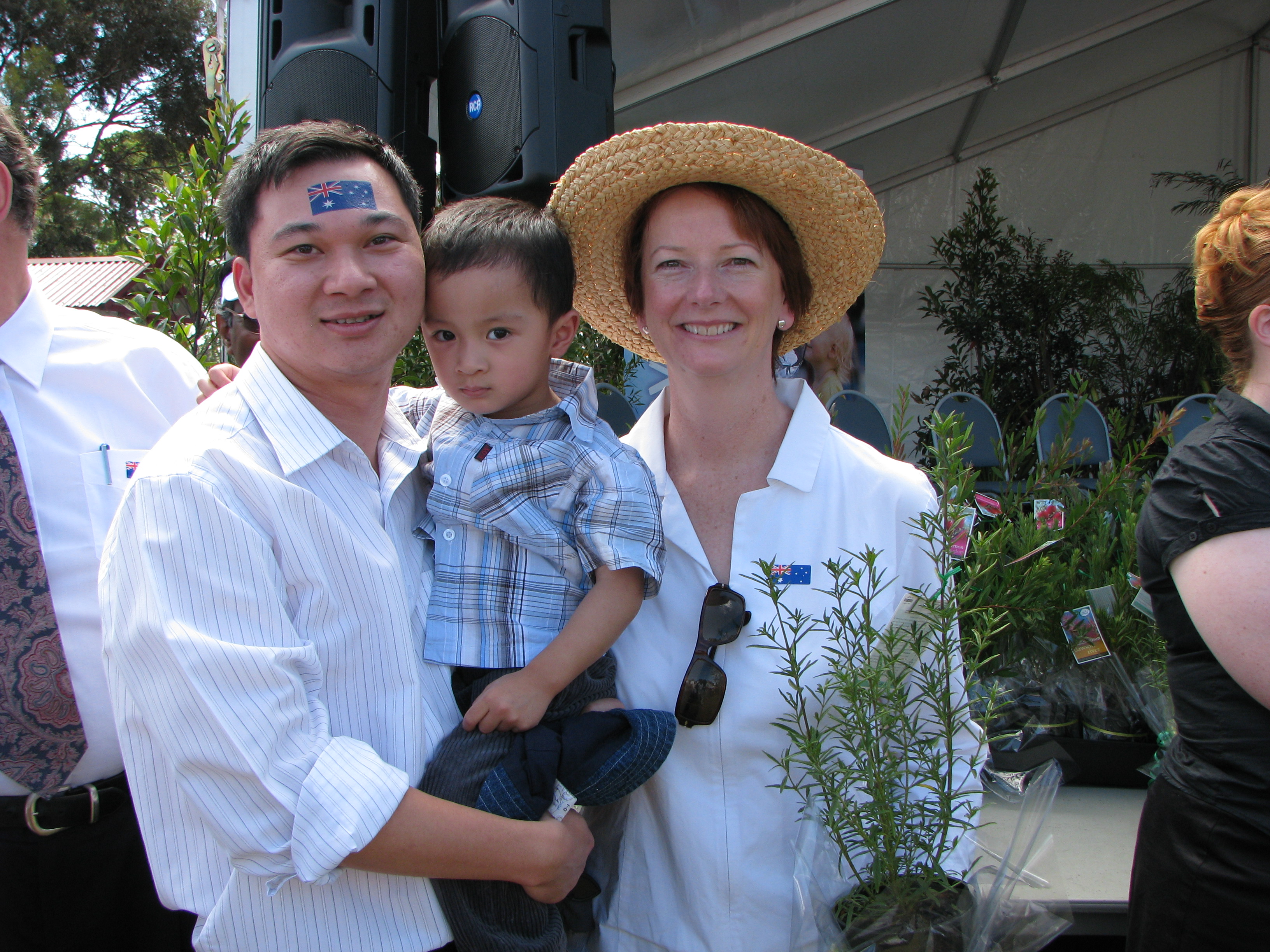 baby ryan with julia gillard