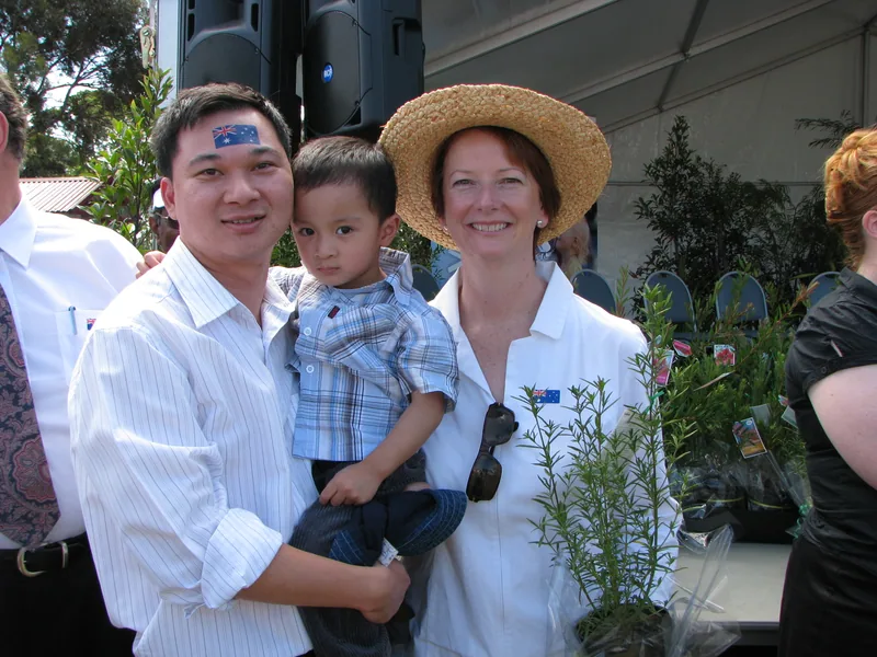 baby ryan with julia gillard
